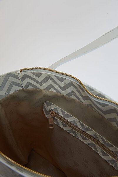 Pierre Cardin White Silver Women's Shoulder Bag 05Po24Y1967