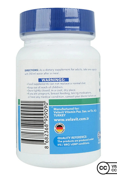 Velavit V-coenzyme Q10 With Piperine 30 Kapsül