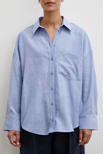 Never more Indigo Classic Shirt - Robe