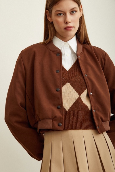 Never more Astarlı Çıt Çıtlı Mont