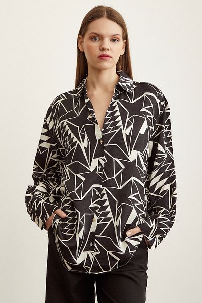 Never more Burümcük Embossed Patterned Shirt