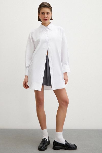 Never more Gray Shirt and Skirt Set