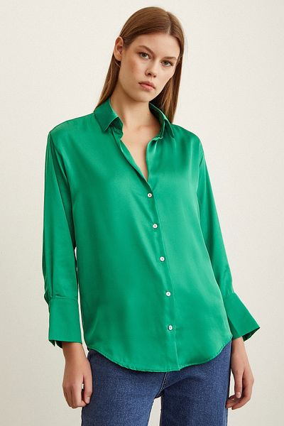 Never more Basic Satin Shirt