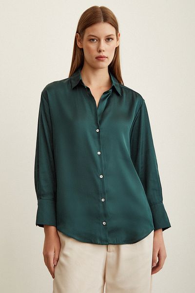 Never more Basic Satin Shirt