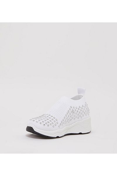 Aila White Kids Unisex Casual Shoes