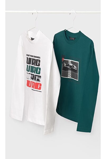 MAYORAL Комплект от 2 дългоръкавни тениски за момчета