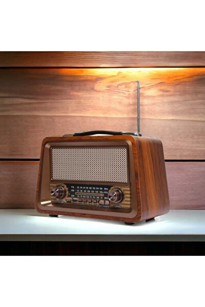 farissu Nostalji Radyo Bluetooth Usb Destekli Büyük Boy Ve Güçlü Ses Everton Rt-810bt