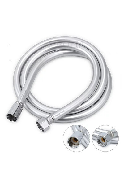 NEROLIA 200 cm Uzun Ömürlü PVC Duş Hortumu - Paslanmaz Rakor, Sızdırmaz