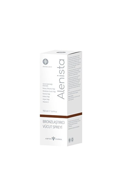 Alenista Yoğun Bronzlaştırıcı Vücut Spreyi 150ml Havuç Tohumu, Argan Ve Kakao Yağları Içerir