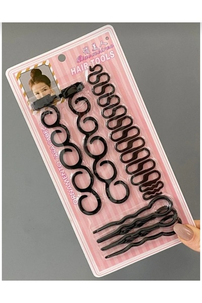 KÜÇÜKKANATLAR Topuz ve Örgü Model Saç Şekillendirici Set