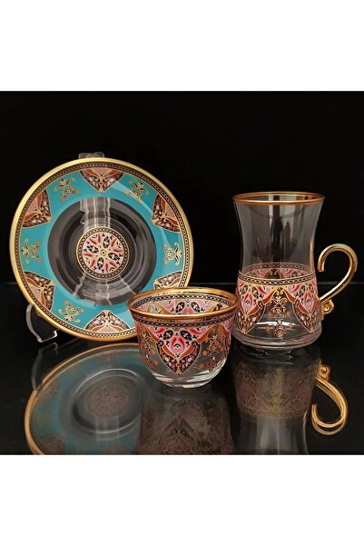 Paşabahçe 18 PRC HANDLE CAY TK.TRN EVLA 3MM VRK GOLD