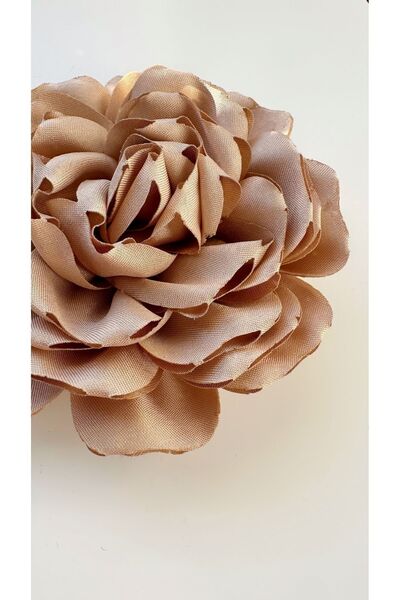 Âlâ Atelier Iğneli Kumaş Çiçek Broş Vizon Gül Broş