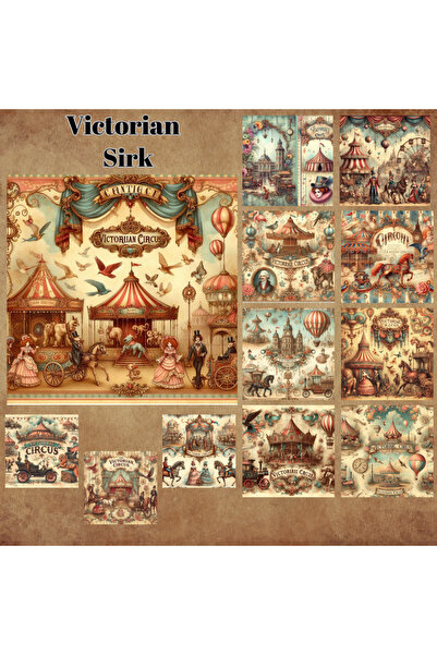 Pink Swan Craft Victoria Vintage set od 12 komada naljepnica za scrapbooking ...