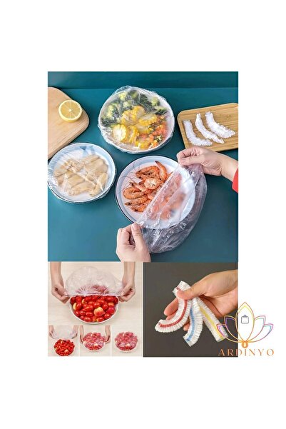 Ardinyo 50 Pieces Practical Freshness Preserving Pot and Plate Cap - Multi-Purpose Food Cap with Lid