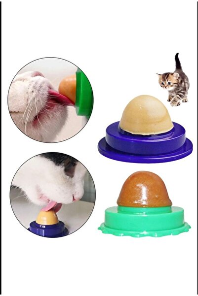 Ardinyo Kediler Için Catnip Catnipli Şeker Yalama Topu Yapışkanlı Ödülü Kedi Ödülü Vitaminli Besleyici