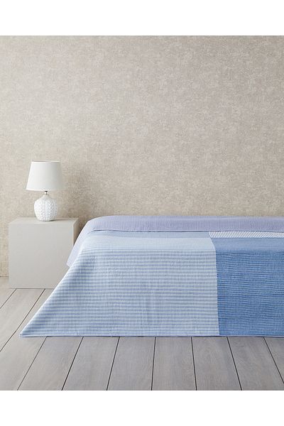 English Home Blue Modern Art Double Blanket - Multi-purpose