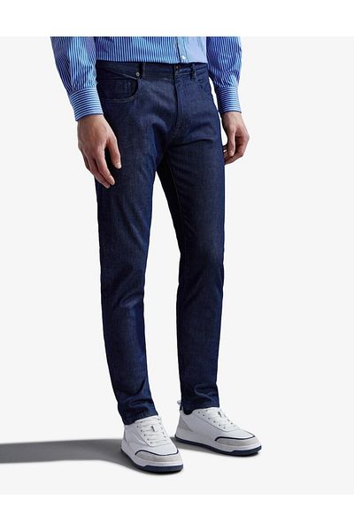 PAUL&SHARK Navy Blue Jeans - Men, Straight Model, Regular Waist C0p4020-003