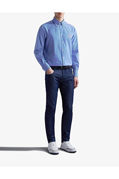 PAUL&SHARK Navy Blue Jeans - Men, Straight Model, Regular Waist C0p4020-003