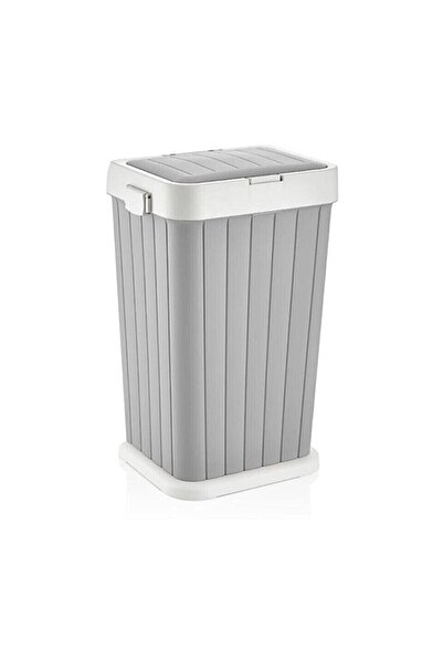 Blueeslife Dokunmatik Açılır Çöp Kovası 40 Litre Gri