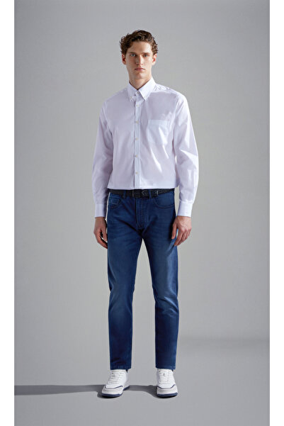 PAUL&SHARK White Long Cotton Shirt - Buttoned, Casual, 14313044 -010