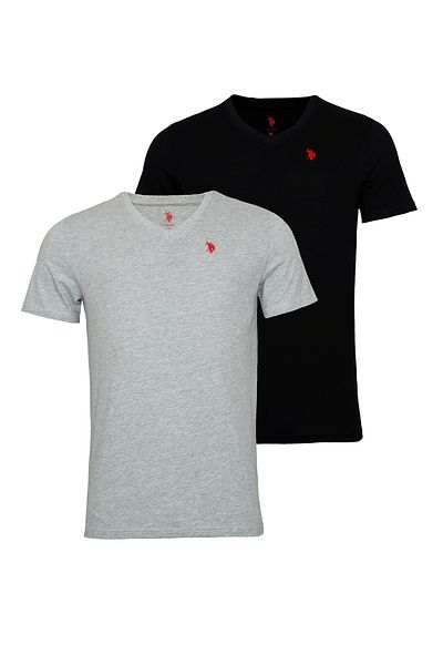 U.S. Polo Assn. Gömlek 2er Paketi Paketler V-Ausschnitt