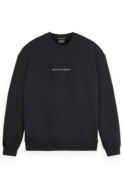 Scotch & Soda Pullover mit Logo vorne auf der Brust