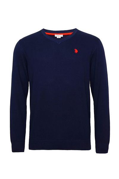 U.S. Polo Assn. Strickpullover Pullover V-Ausschnitt