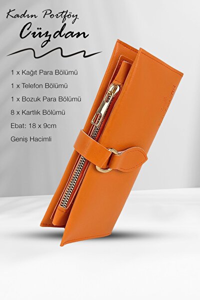 Frank Martin Lion Women's Portfolio - Handbag with Phone, Paper, Money and Coin Compartment