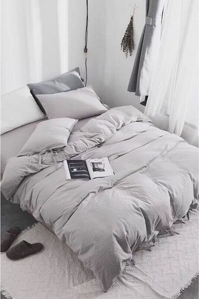 Rimo Home Σετ Παπλωματοθήκη σε Γκρι Διπλό