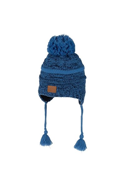 Kitti Boy's Fleece Inside Knitwear Eared Beret 1-2 Years