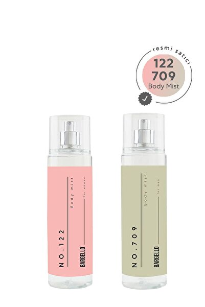 Bargello No.122 Kadın 210 ml Body Mıst + No.709 Erkek 210 ml Body Mist