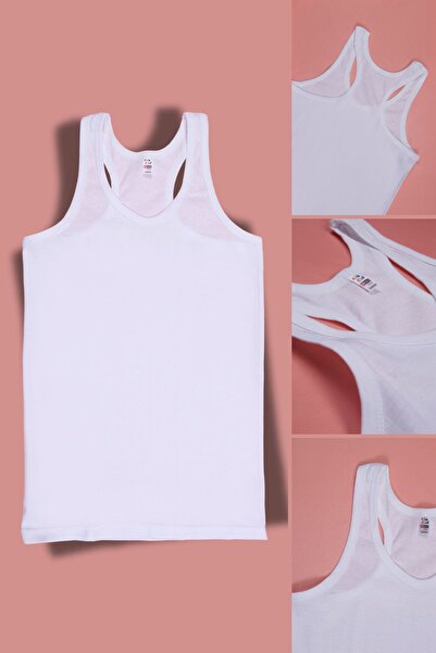 DONEX 6-Piece Boy's Sports Undershirt - 100% Cotton