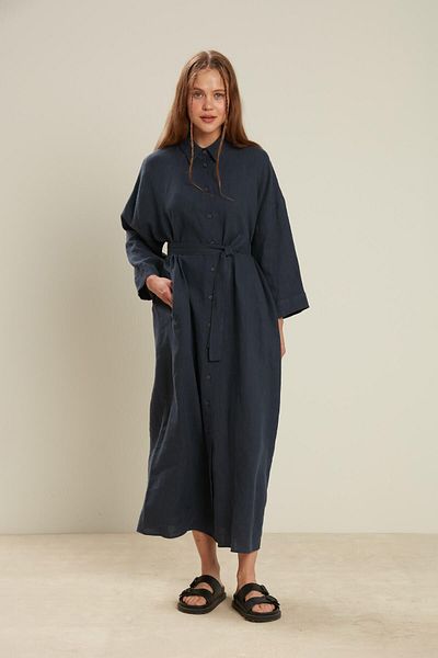 Manuka LEINENKLEID MARINEBLAU