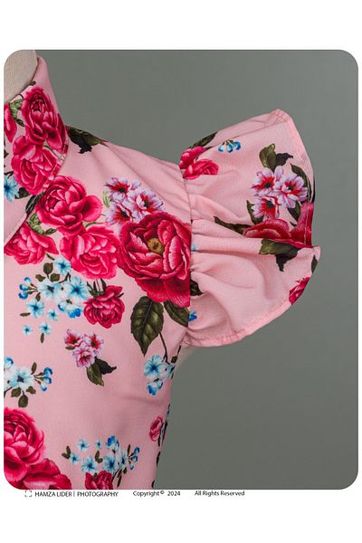 VİYOLİNA Floral Patterned Shirt Dress