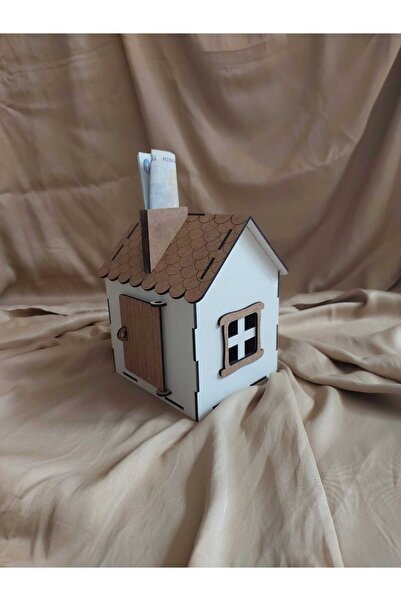 tablohouse Lazer Kesim Ahşap Kumbara