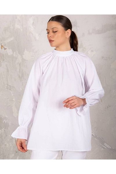 Moda Krash Cămașă combinată din bumbac