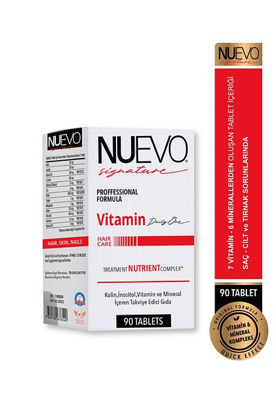 Nuevo Signature 90 Tablets - Hair, Nail and Skin Supporting Vitamin Complex