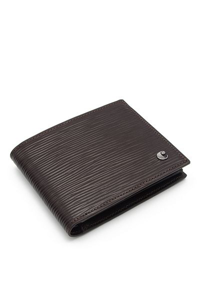 Cacharel Men's Leather Wallet - Brown A.shell 2363a4k