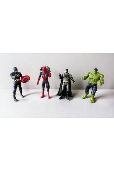 GEFNO 4-Piece Lighted Figure Toy Set - Moving Hero