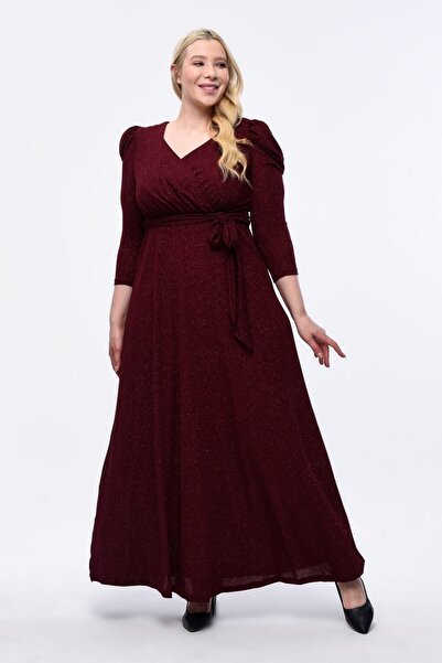 KIRIŞIK Ασημί Buzy μακρύ βραδινό φόρεμα 3048