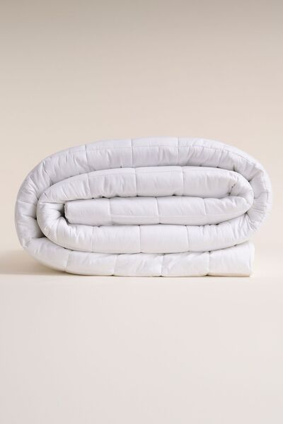 Penelope %100 Pamuk Saten Yatak Örtüsü 260x240 Cm Beyaz - Lia Serisi