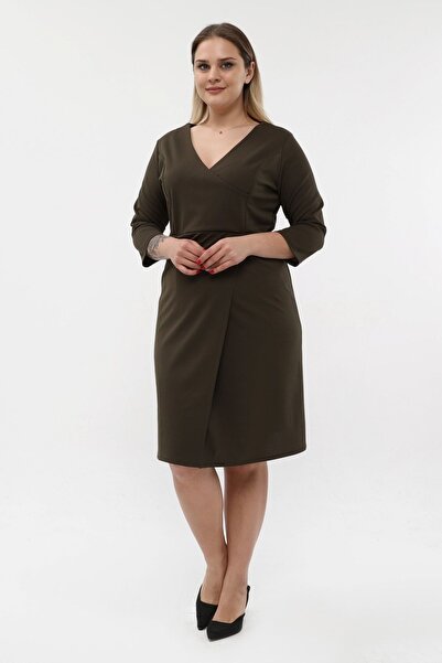 KIRIŞIK Εύκαμπτο υφασμάτινο βραδινό φόρεμα μίντι