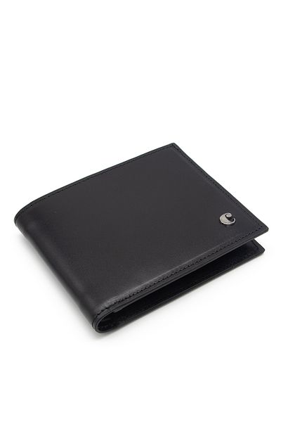 Cacharel Men's Leather Wallet 2664a55 - Black Analin