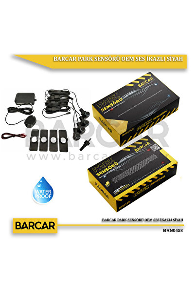BARCAR PARK SENSÖRÜ OEM SES İKAZLI SİYAH