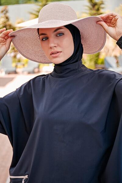 Marina Бежевий широкий солом'яний капелюх 14232