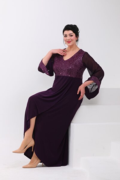 IŞILTI ROCHIE LUNGĂ CU DETAIL DE PAILLETTES