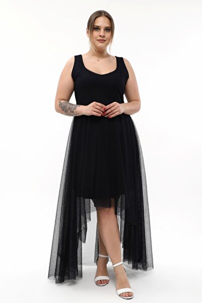 KIRIŞIK Еластична шикарна вечірня сукня з тюлю