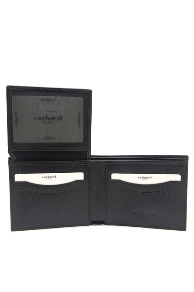 Cacharel Wint Leather Black Men's Wallet - 2363w17