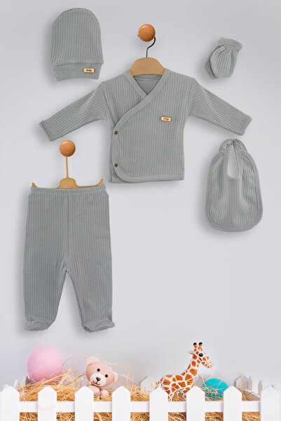 Kinder Baby Özlem Bebe 5-Piece Luxury Hospital Discharge Set 4205