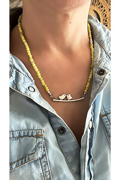 by özllem Çifte Kumrular Boncuk Kolye